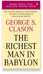 Book cover for the [... And Landlord Podcast] recommended book to learn about property investing, The Richest Man in Babylon by George S. Clason.
